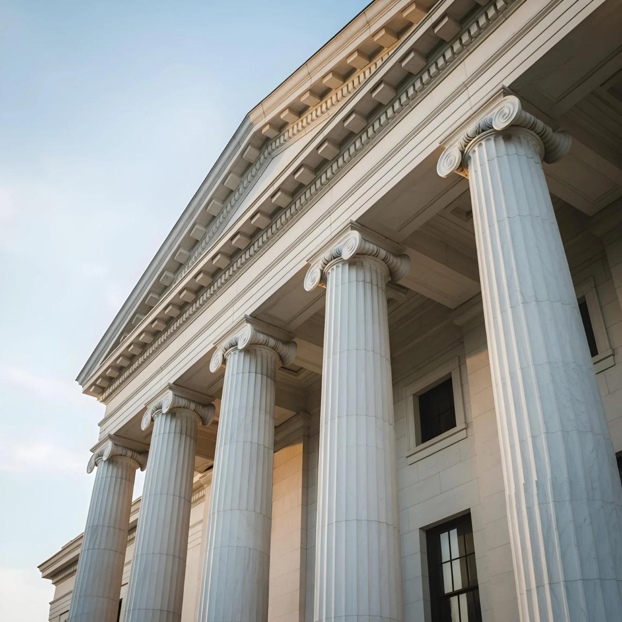 Courthouse columns